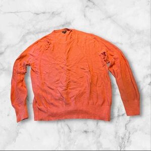 J. Crew Men's Vibrant Orange Crewneck Sweater